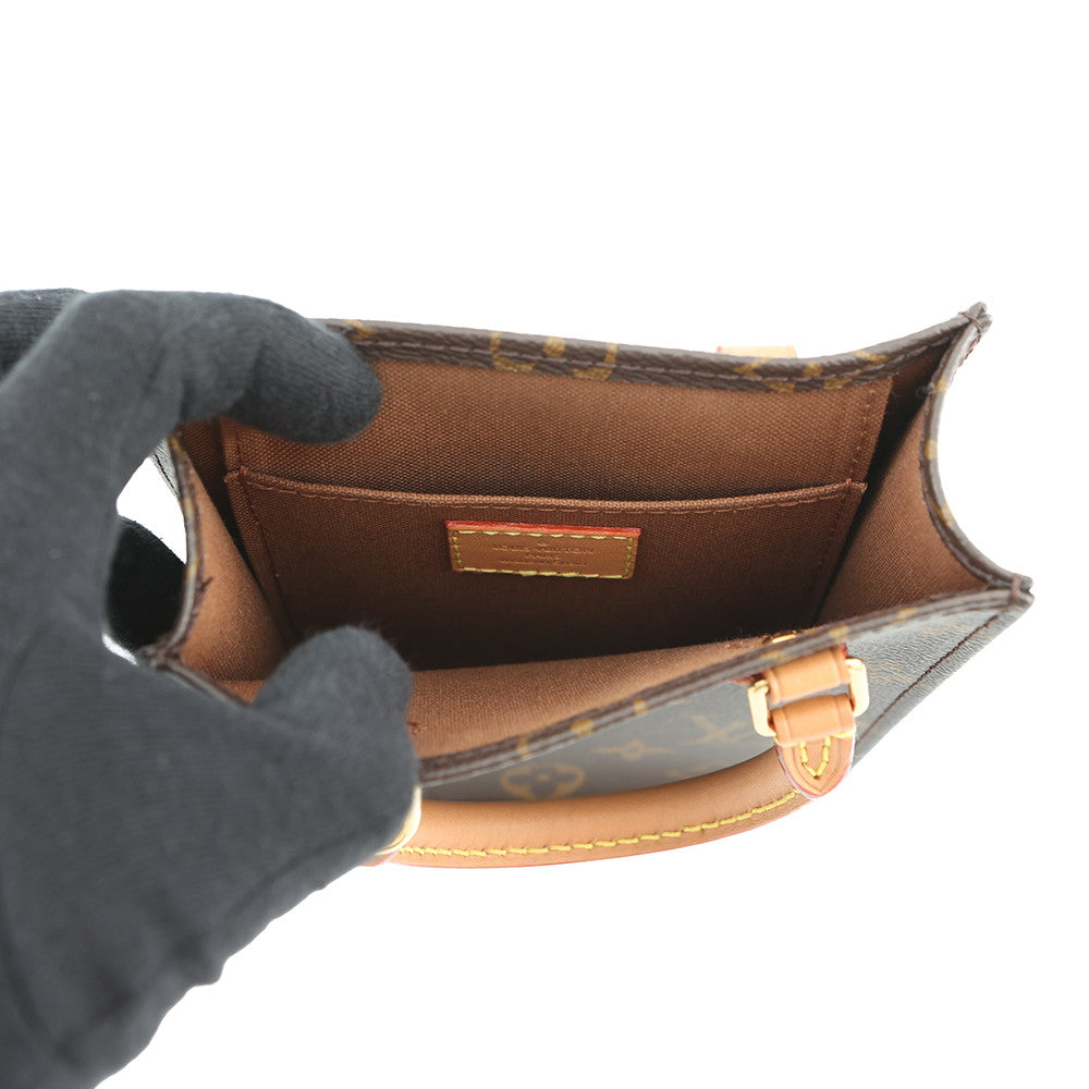 LOUIS VUITTON Petit Sac Plat BrownM69442 Monogram