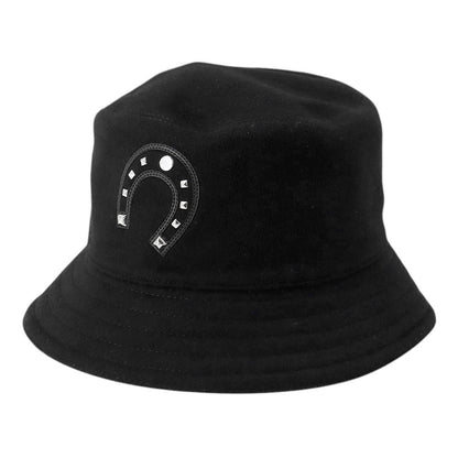 HERMES Harper Lucky hat Size 59 BlackH252008N 0257 Cashmere100%