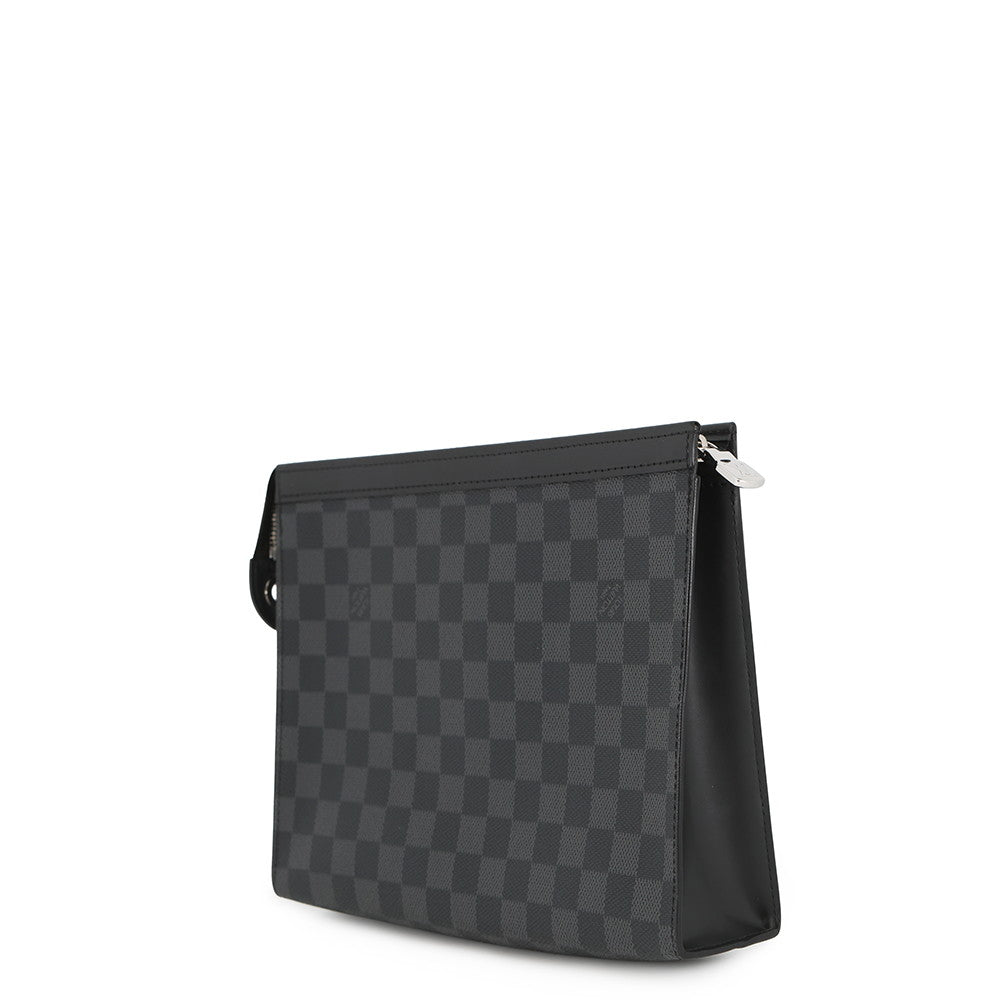LOUIS VUITTON Pochette Voyage NoirN41696 Damier Graphite Size MM