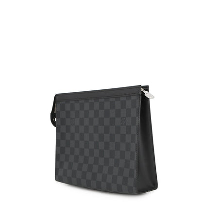 LOUIS VUITTON Pochette Voyage NoirN41696 Damier Graphite Size MM