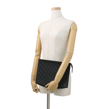 LOUIS VUITTON Pochette Voyage NoirN41696 Damier Graphite Size MM