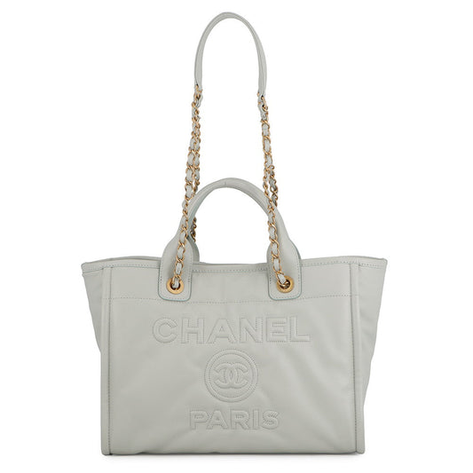 CHANEL Deauville Chain GrayAS3351 Lambskin