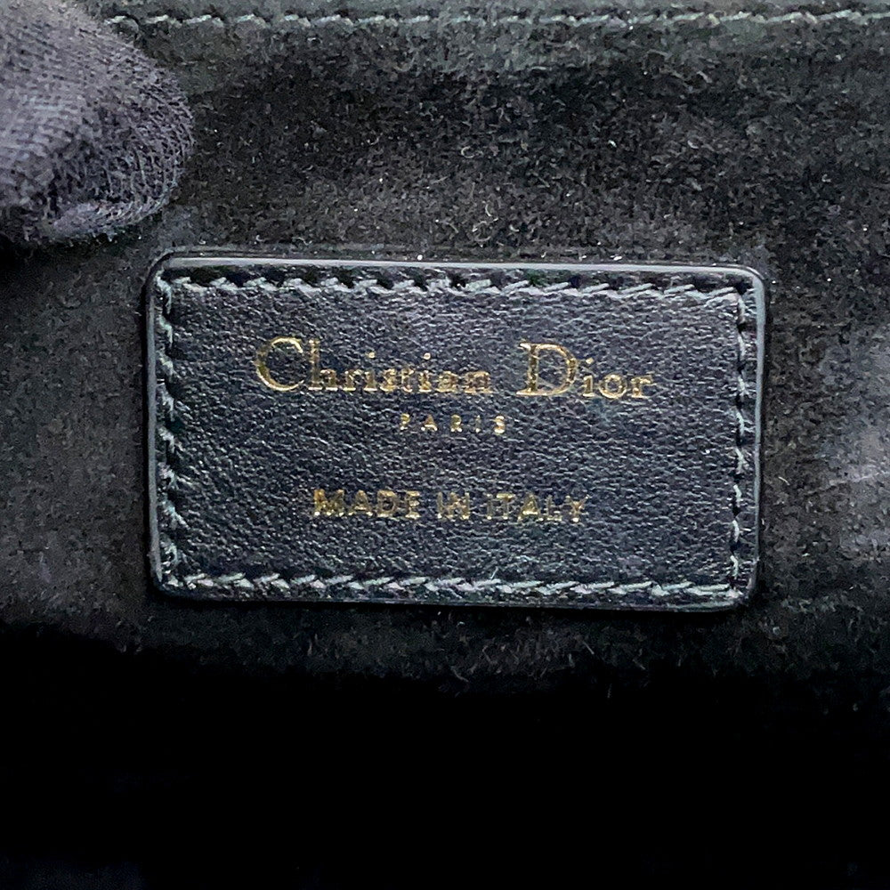 Dior Macrocannage Book Tote Bag BlackM1324OWHP Calf Leather Size Medium
