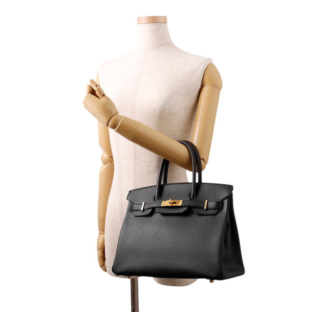 HERMES Birkin Black Epsom Size 30
