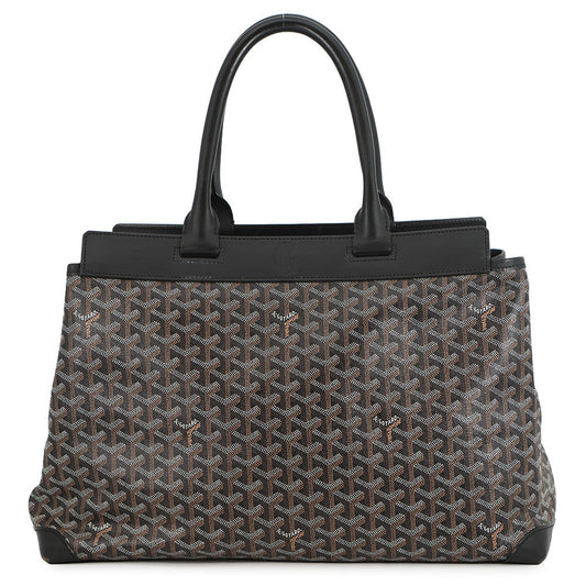 GOYARD Bellecious Black PVC Leather Size MM