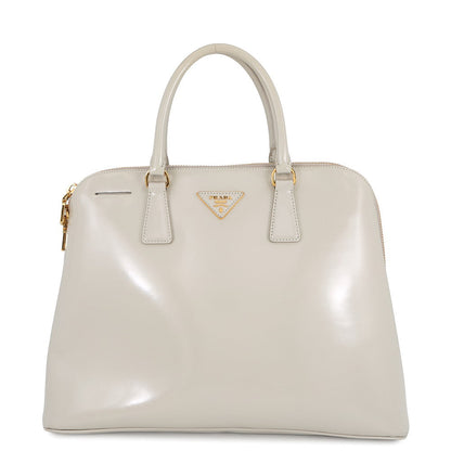 PRADA Handbag Light GrayBL0861 Leather