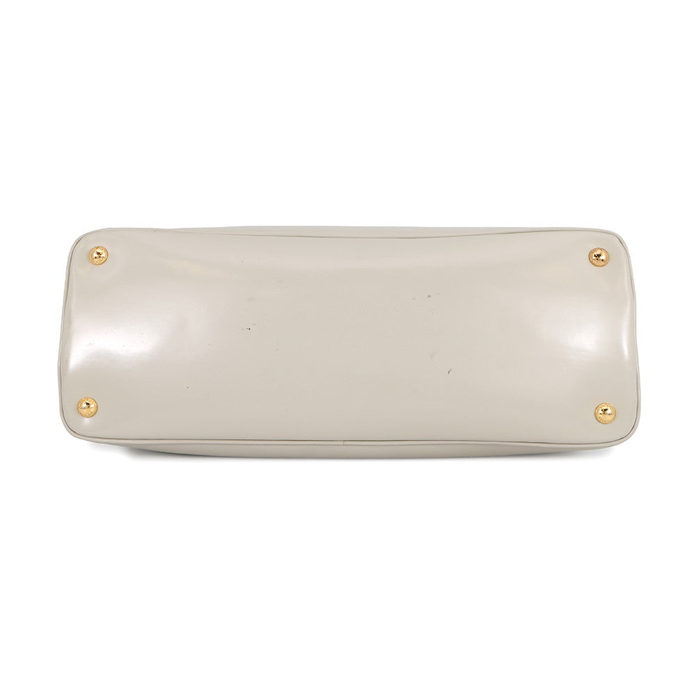 PRADA Handbag Light GrayBL0861 Leather