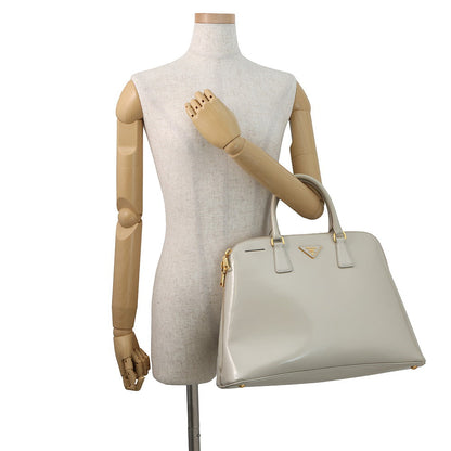 PRADA Handbag Light GrayBL0861 Leather
