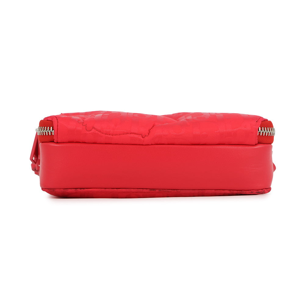 Dior ERL Collaboration Mirage Zip Pouch Shoulder Bag Red2ESBC119RAY Nylon Leather Canvas