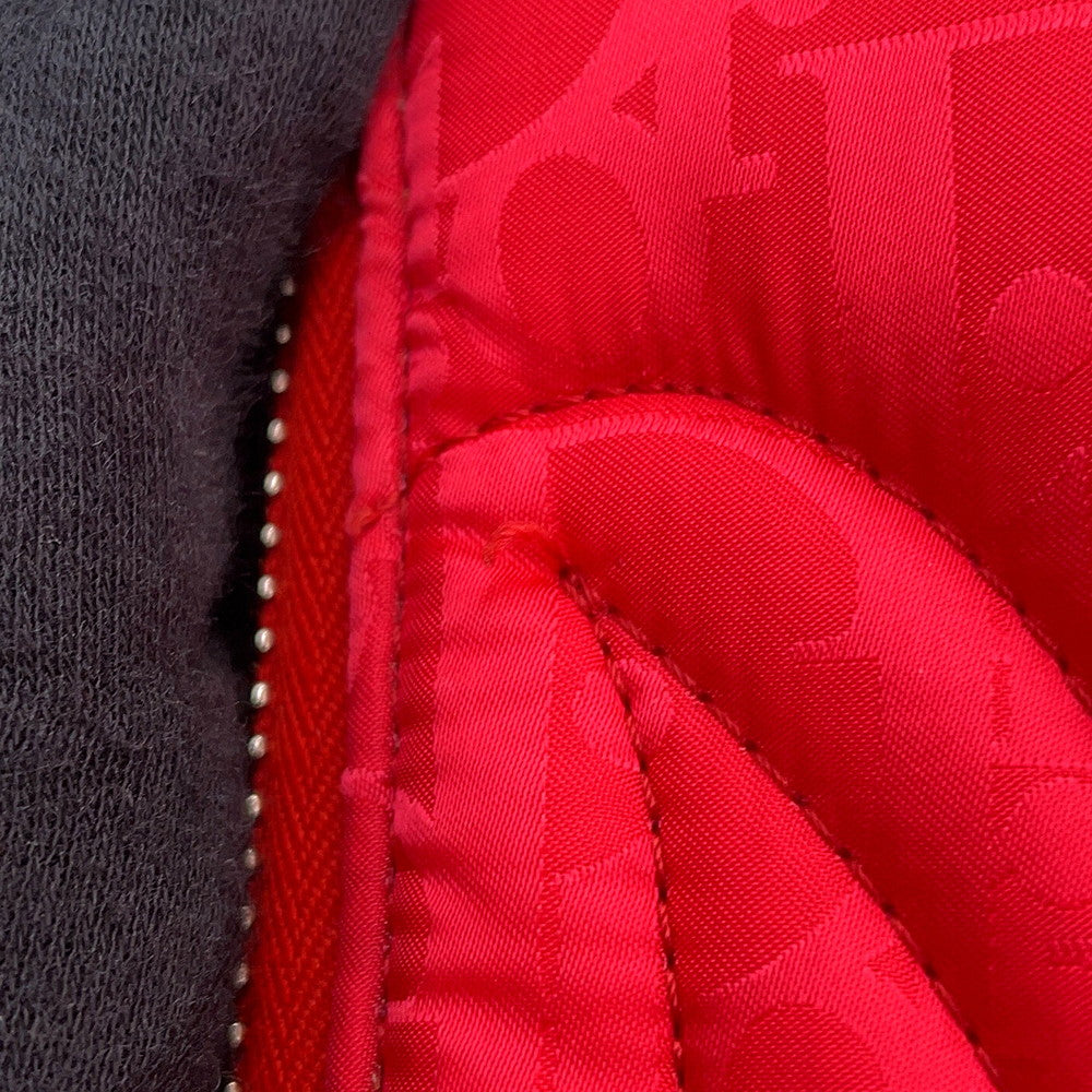 Dior ERL Collaboration Mirage Zip Pouch Shoulder Bag Red2ESBC119RAY Nylon Leather Canvas