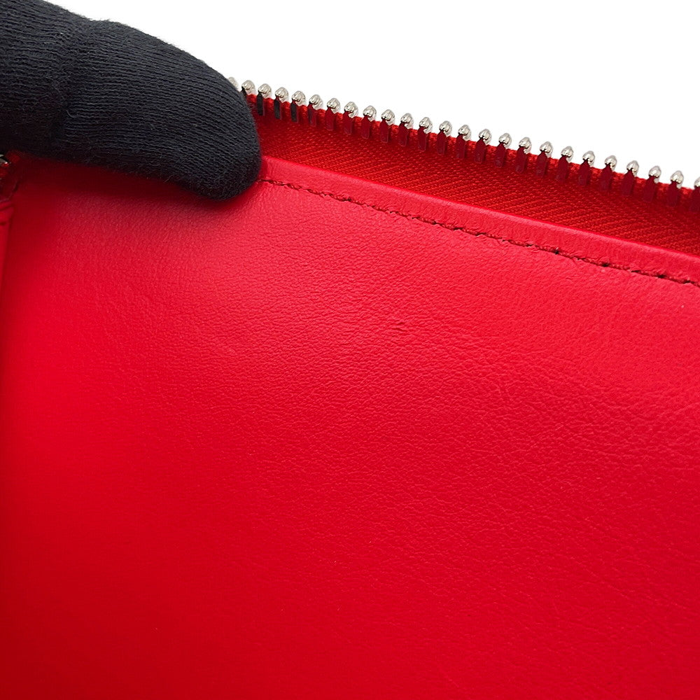 Dior ERL Collaboration Mirage Zip Pouch Shoulder Bag Red2ESBC119RAY Nylon Leather Canvas