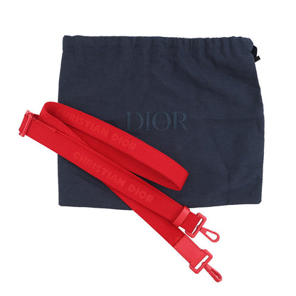 Dior ERL Collaboration Mirage Zip Pouch Shoulder Bag Red2ESBC119RAY Nylon Leather Canvas