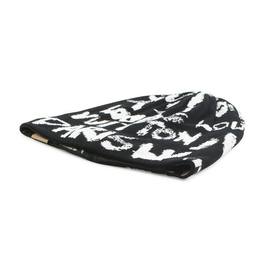 LOUIS VUITTON Scribble Beanie LV Fit Size s Black/White/GreenM5278A Cotton100%