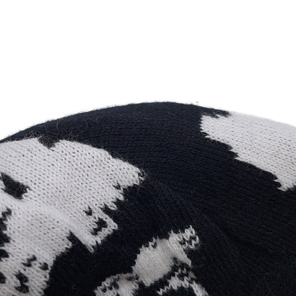 LOUIS VUITTON Scribble Beanie LV Fit Size s Black/White/GreenM5278A Cotton100%