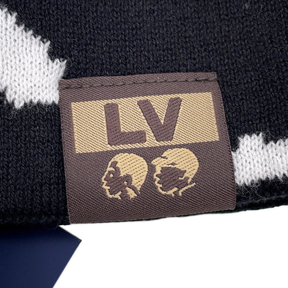 LOUIS VUITTON Scribble Beanie LV Fit Size s Black/White/GreenM5278A Cotton100%