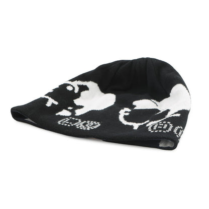 LOUIS VUITTON LV Fit Friendship Beanie Size S Black/White/BlueM5259A Cotton100%