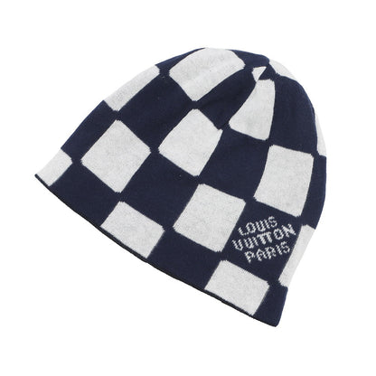 LOUIS VUITTON LV Fit Friendship Beanie Size S Black/White/BlueM5259A Cotton100%