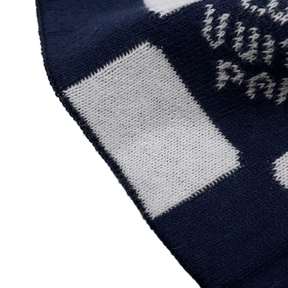 LOUIS VUITTON LV Fit Friendship Beanie Size S Black/White/BlueM5259A Cotton100%