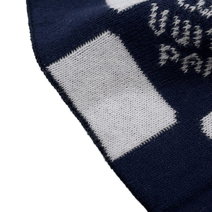 LOUIS VUITTON LV Fit Friendship Beanie Size S Black/White/BlueM5259A Cotton100%
