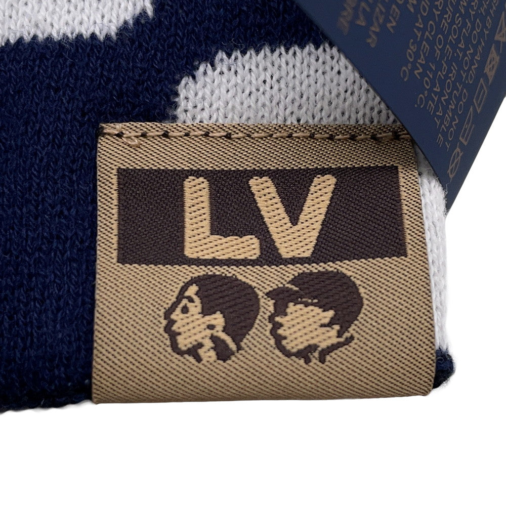 LOUIS VUITTON LV Fit Friendship Beanie Size S Black/White/BlueM5259A Cotton100%