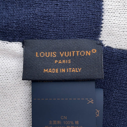 LOUIS VUITTON LV Fit Friendship Beanie Size S Black/White/BlueM5259A Cotton100%
