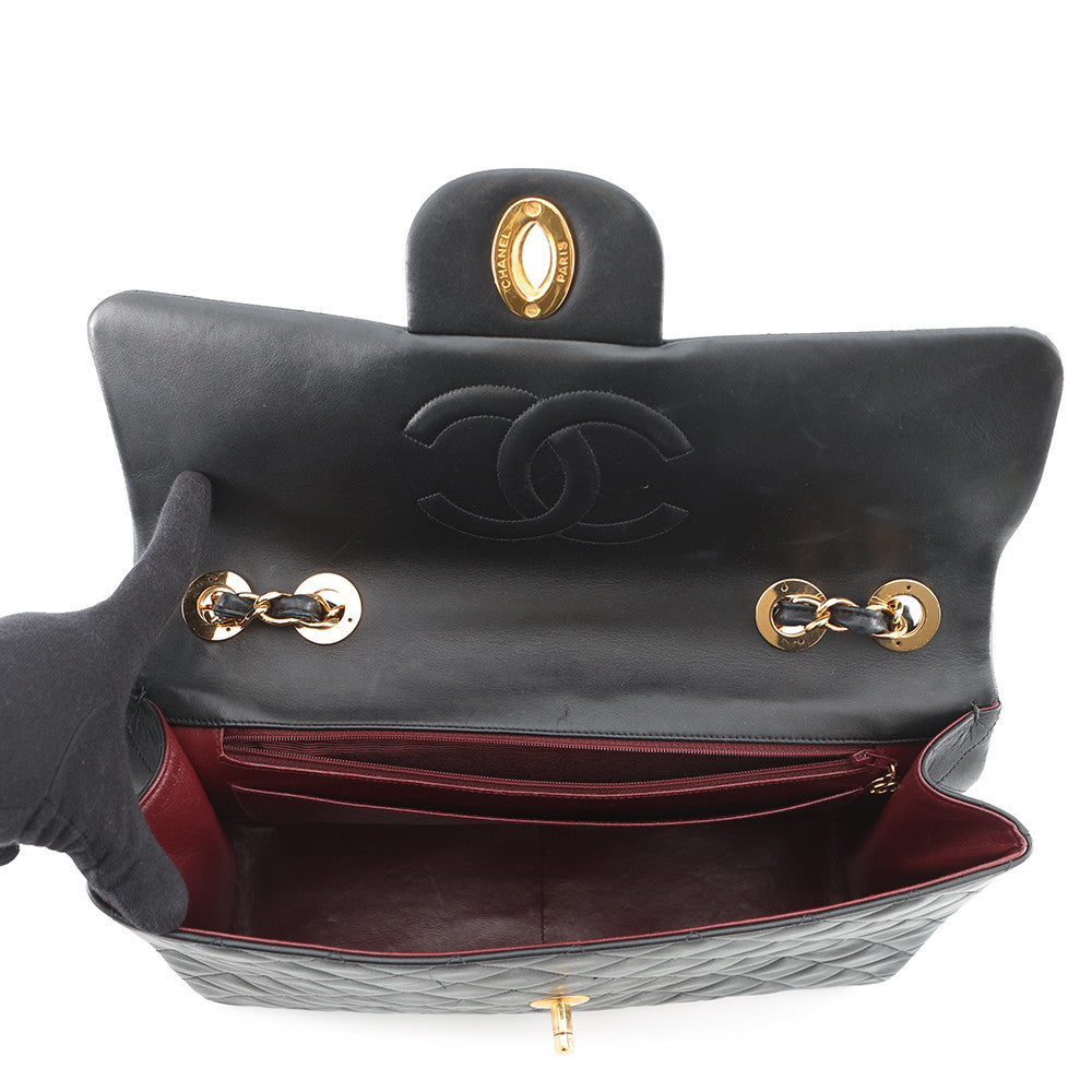 CHANEL Jumbo Matelasse ChainShoulder Bag BlackA01094 Lambskin Size 34