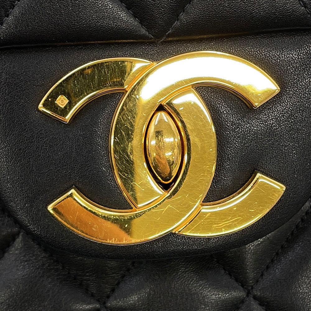 CHANEL Jumbo Matelasse ChainShoulder Bag BlackA01094 Lambskin Size 34