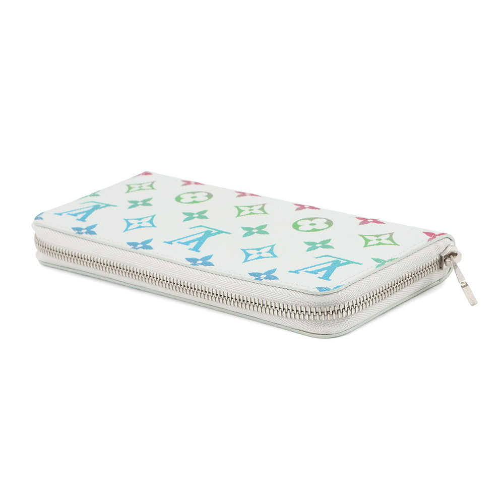 LOUIS VUITTON Zippy Wallet - Horizontal Gray/MulticolorM13908 Monogram Iridescent