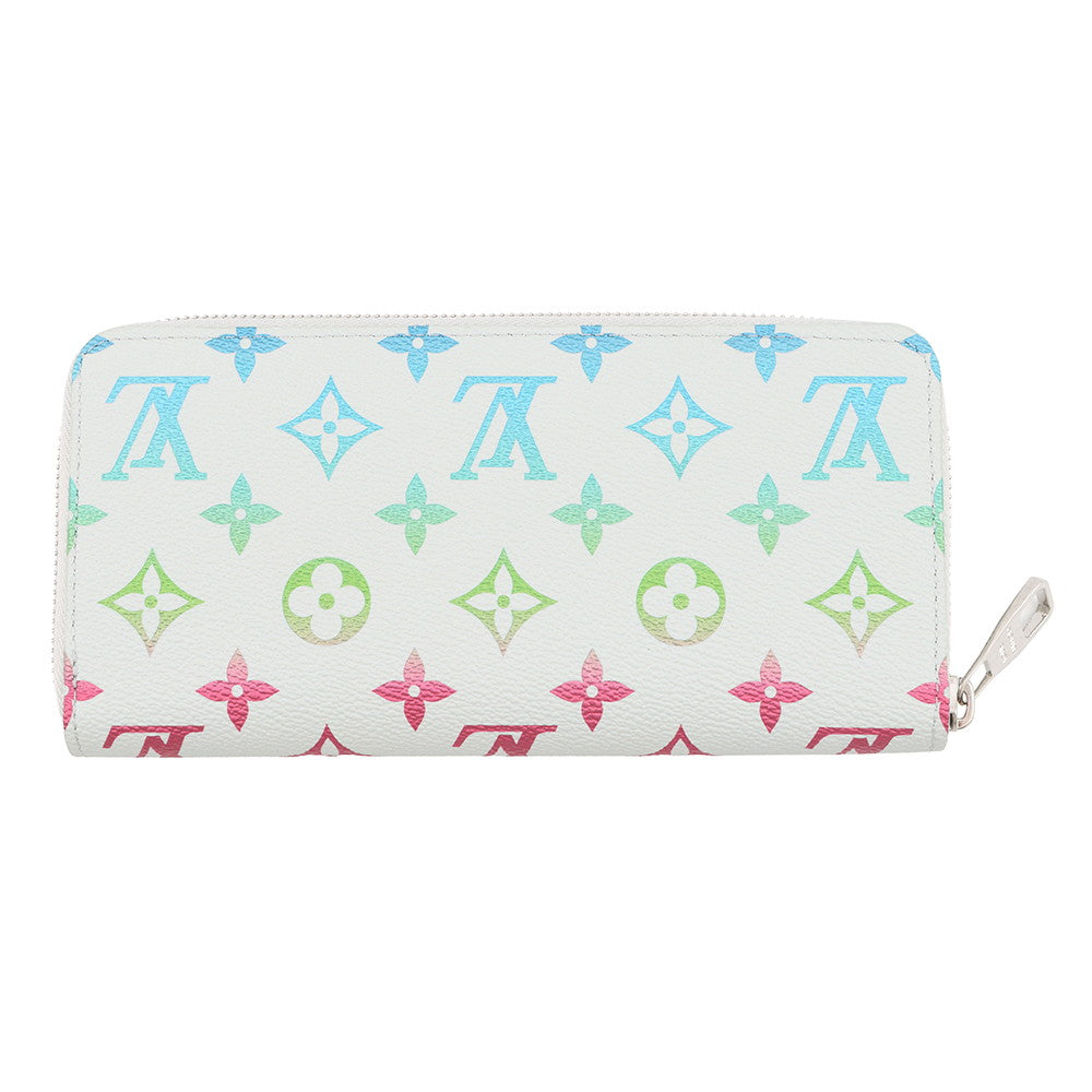 LOUIS VUITTON Zippy Wallet - Horizontal Gray/MulticolorM13908 Monogram Iridescent