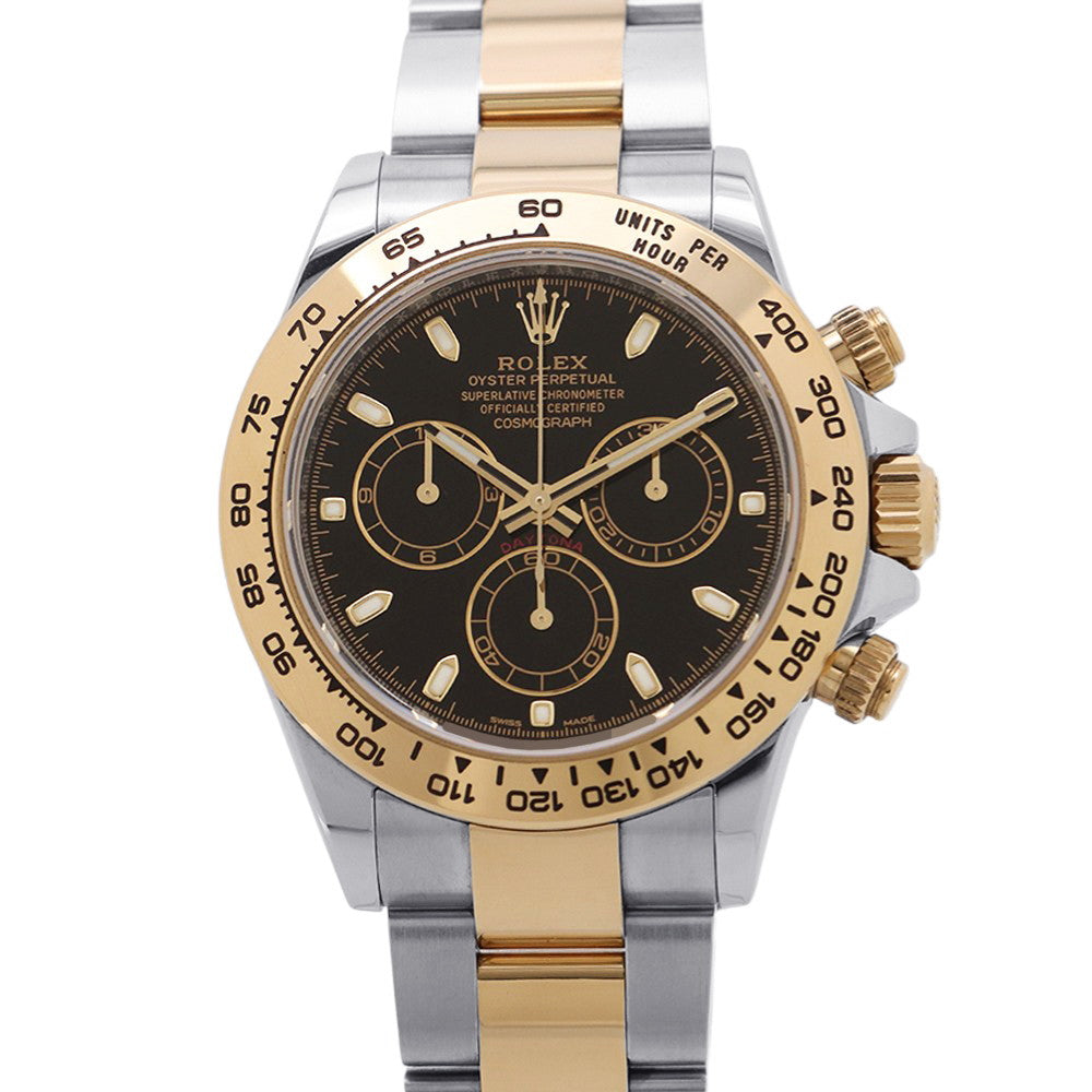 ROLEX Cosmograph Daytona W40mm Stainless Steel K18YG Black Dial116503