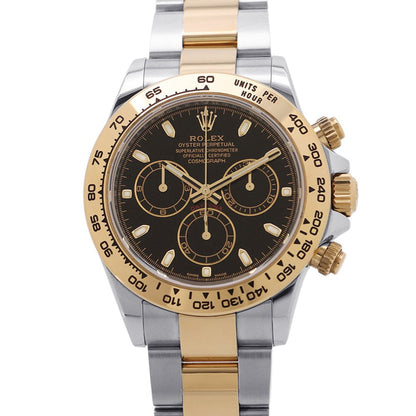ROLEX Cosmograph Daytona W40mm Stainless Steel K18YG Black Dial116503