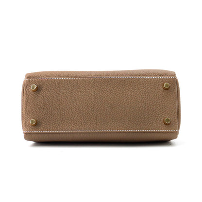 HERMES Kelly Retourne Etoupe Togo Leather Size 25