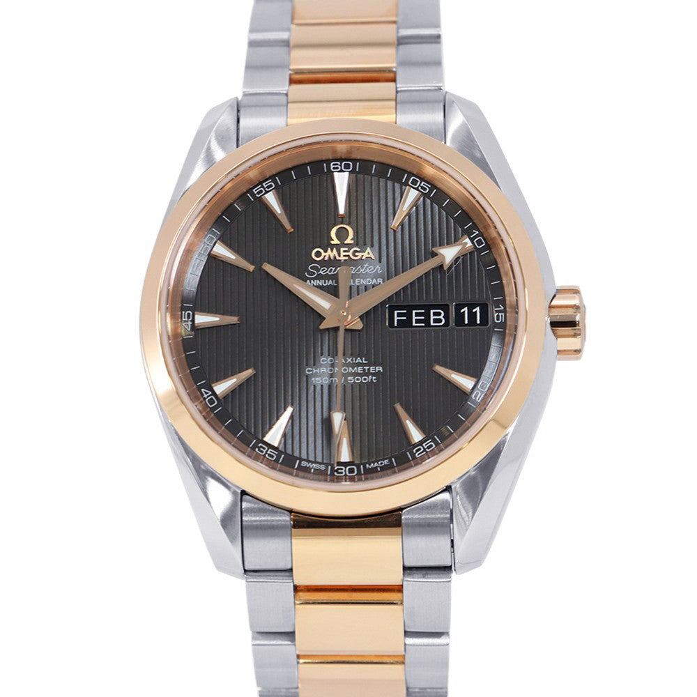 OMEGA Seamaster Aqua Terra Annual Calendar W38.5mm Stainless Steel K18PG Black Dial231.20.39.22.06.001