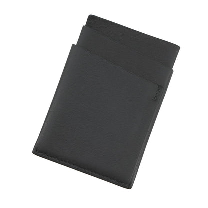 HERMES Citadel 4CC Card Case Black Swift Leather