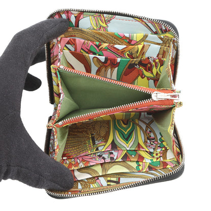 HERMES Azap compact silk in Black Epsom