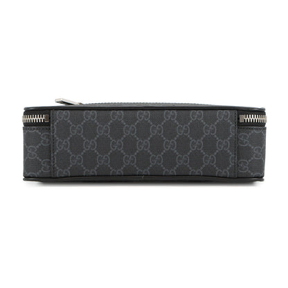 GUCCI GGBlack Shoulder Bag Black822072 FADJA GG Supreme Leather