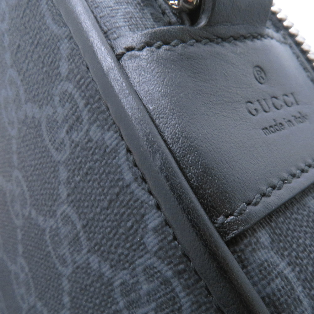 GUCCI GGBlack Shoulder Bag Black822072 FADJA GG Supreme Leather