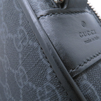 GUCCI GGBlack Shoulder Bag Black822072 FADJA GG Supreme Leather
