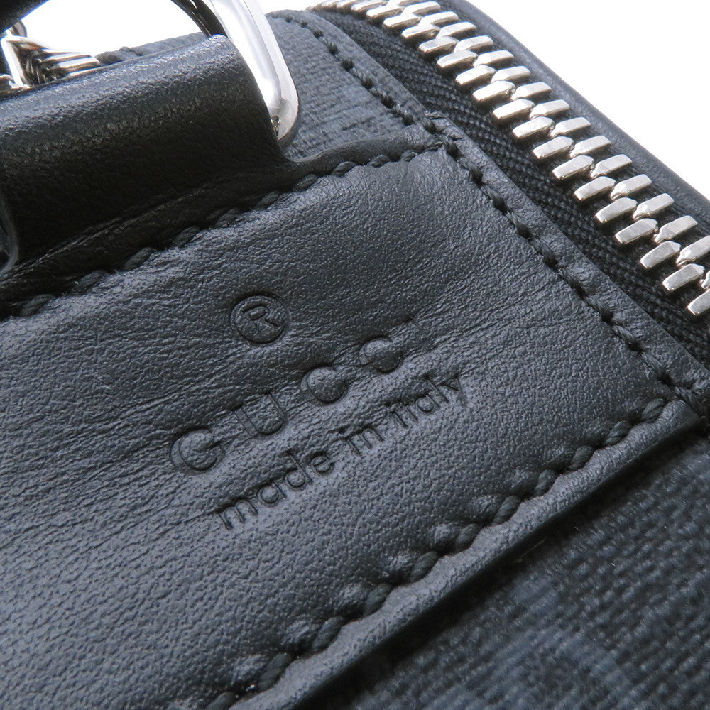 GUCCI GGBlack Shoulder Bag Black822072 FADJA GG Supreme Leather