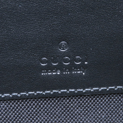 GUCCI GGBlack Shoulder Bag Black822072 FADJA GG Supreme Leather