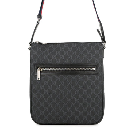 GUCCI GGBlack Shoulder Bag Black792081 FADJA GG Supreme Leather