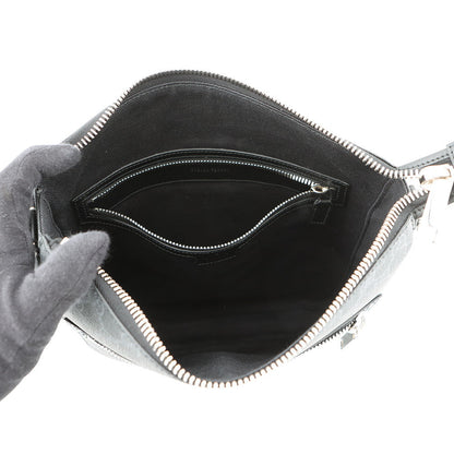 GUCCI GGBlack Shoulder Bag Black792081 FADJA GG Supreme Leather