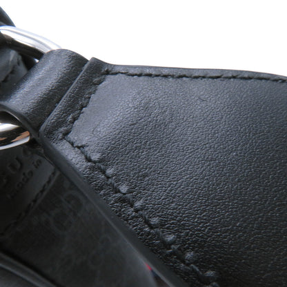 GUCCI GGBlack Shoulder Bag Black792081 FADJA GG Supreme Leather