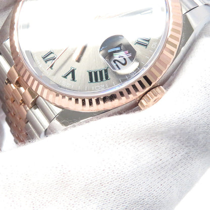 ROLEX Datejust W36mm Stainless Steel K18PG Slate Dial126231