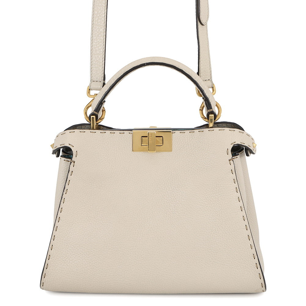 FENDI Peekaboo Iconic Essential Beige8BN302 Leather