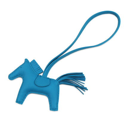 HERMES Rodeo Blue Zanzibar Lambskin Size PM