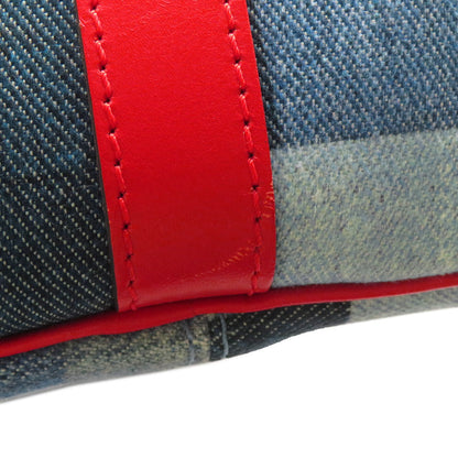 LOUIS VUITTON Speedy Bandouliere Blue/RedM45041 Monogram Denim Size 30