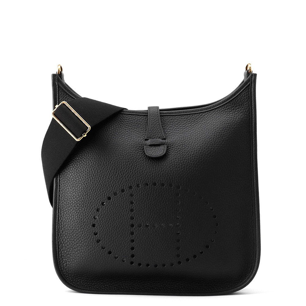 HERMES Evelyne3 Black Taurillon Clemence Size PM