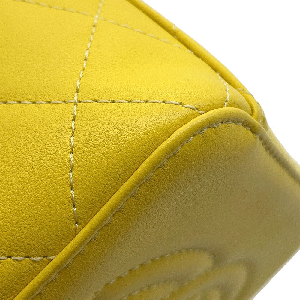 CHANEL Matelasse Vanity ChainShoulder Bag YellowAS3228 Lambskin