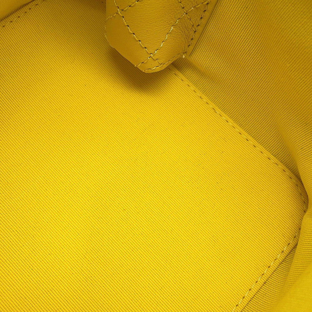 CHANEL Matelasse Vanity ChainShoulder Bag YellowAS3228 Lambskin